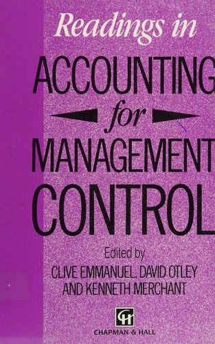 Cover for Readings in accounting for management control