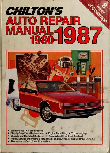 Cover for Chilton's auto repair manual, 1980-1987