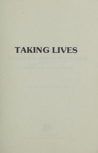 Cover for Taking Lives (Third Edition)