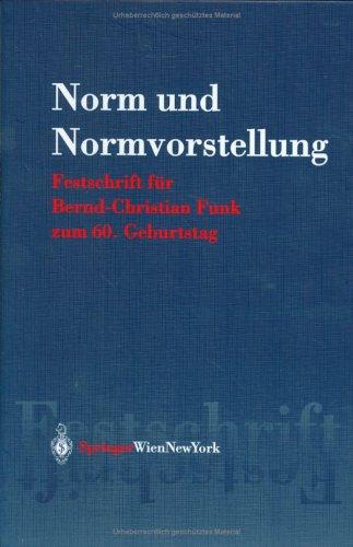 Cover for Norm und Normvorstellung