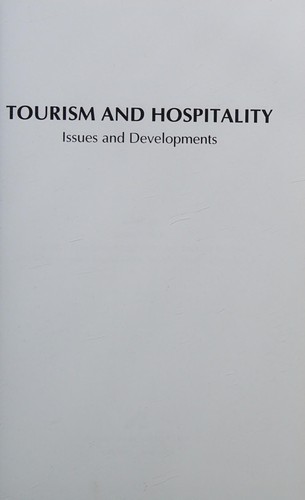 Cover for Tourism and Hospitality