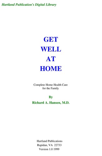 Cover for Get Well at Home