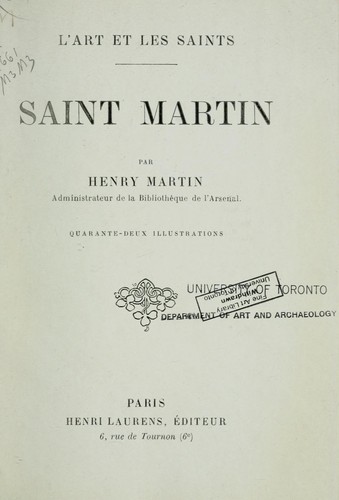 Cover for Saint Martin