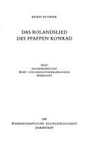 Cover for Das Rolandslied des Pfaffen Konrad