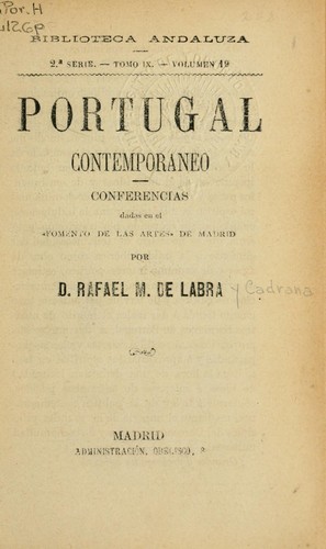 Cover for Portugal contemporaneo