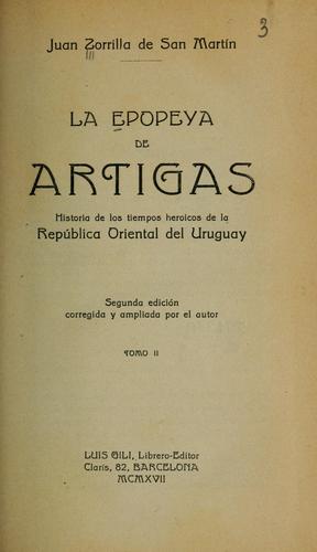 Cover for La epopeya de Artigas