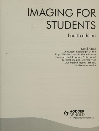 Cover for Imaging for Students