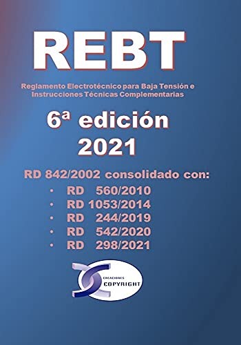 Cover for REBT 6ª edición. Reglamento Electrotécnico para Baja Tensión e Instrucciones Técnicas Complementarias