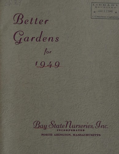 Cover for Better gardens for 1949