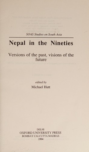 Cover for Nepal in the nineties
