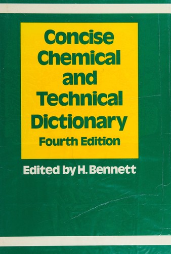 Cover for Concise chemical and technical dictionary