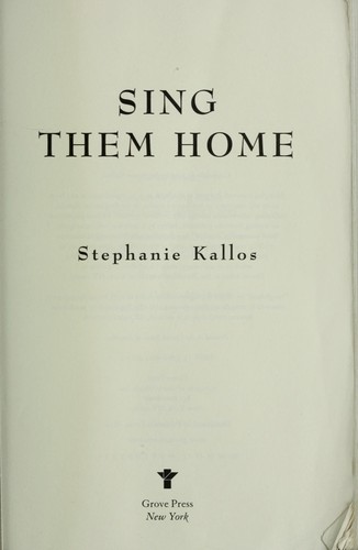Cover for Sing them home