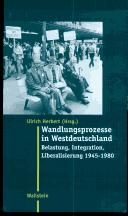 Cover for Wandlungsprozesse in Westdeutschland