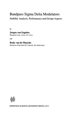 Cover for Bandpass Sigma Delta Modulators
