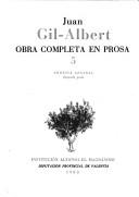 Cover for Obra completa en prosa