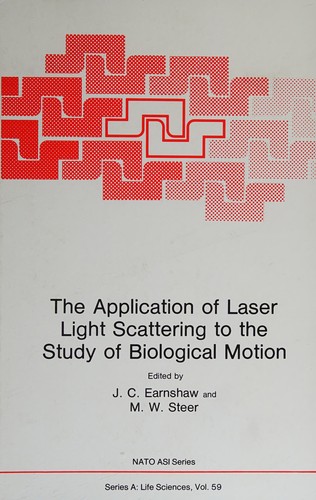 Cover for The application of laser light scattering to the study of biological motion