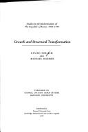 Cover for Growth and structural transformation