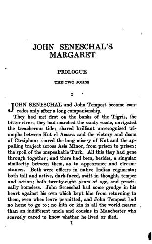 Cover for John Seneschal's Margaret