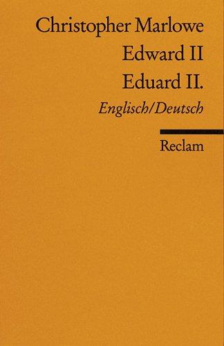 Cover for Eduard II. / Edward II. Zweisprachige Ausgabe. Englisch / Deutsch.