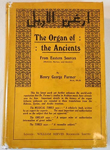 Cover for The organ of the ancients