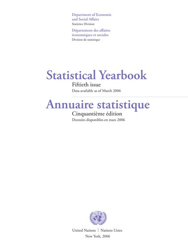 Cover for Statistical yearbook