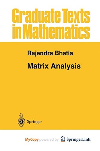Cover for Matrix Analysis