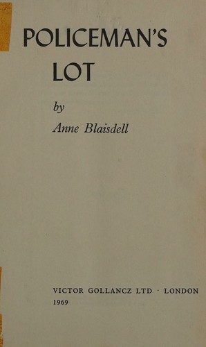 Cover for Policeman's lot