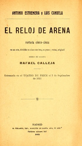 Cover for El reloj de arena