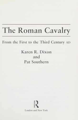 Cover for The Roman cavalry