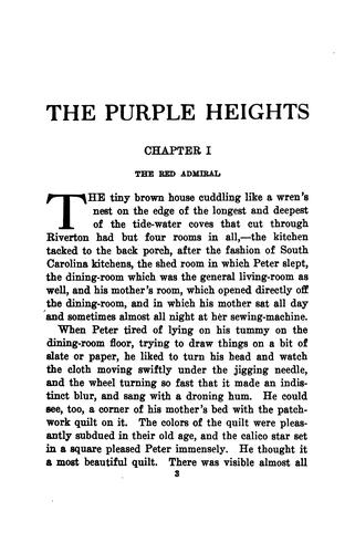 Cover for The purple heights