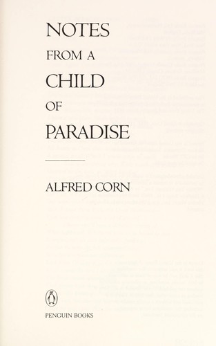 Cover for Notes from a child of paradise
