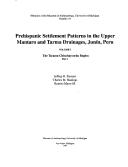 Cover for Prehispanic Settlement Patterns in the Upper Mantaro and Tarma Drainages, Junin, Peru (Memoirs of the Museum of Anthropology, University of Michigan)