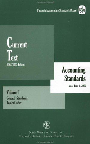 Cover for Current Text 2002:  Accounting Standards As of June 1, 2002