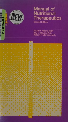 Cover for Manual of nutritional therapeutics