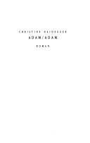 Cover for Adam/Adam