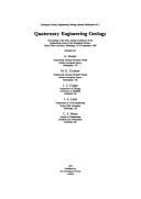 Cover for Quaternary Engineering Geology/Geological Society Engineering Geology Special Publication