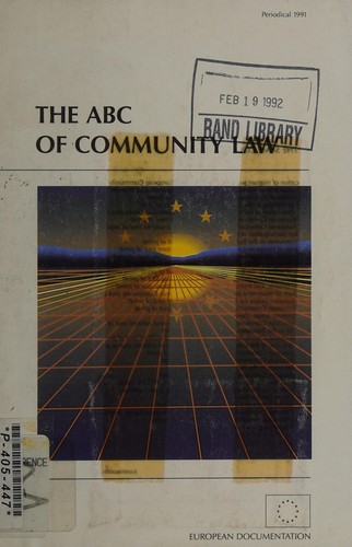 Cover for The ABC of community law