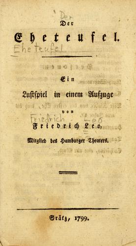 Cover for Der Eheteufel