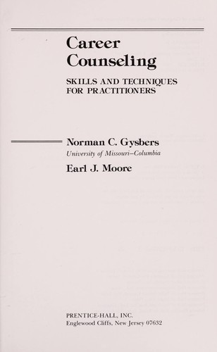 Cover for Career counseling