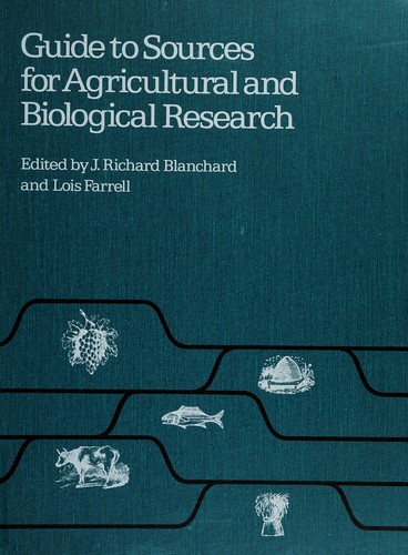 Cover for Guide to sources for agricultural and biological research
