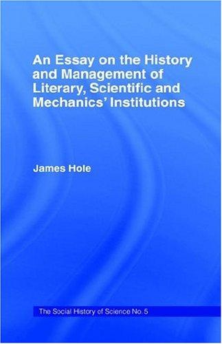 Cover for Essay on History and Management
