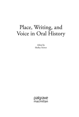 Cover for Place, writing, and voice in oral history