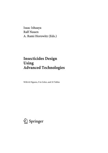 Cover for Insecticides design using advanced technologies