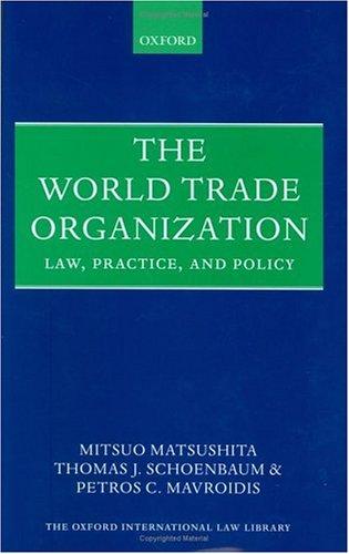 Cover for The World Trade Organization