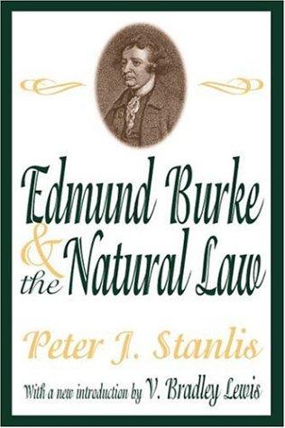 Cover for Edmund Burke and the Natural Law (Library of Conservative Thought)