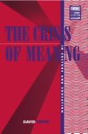 Cover for The crisis of meaning in culture and education