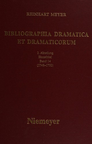 Cover for Bibliographia dramatica et dramaticorum