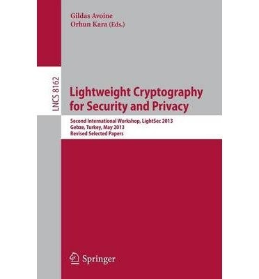 Cover for Lightweight Cryptography for Security and Privacy