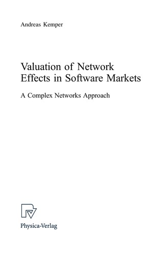 Cover for Valuation of Network Effects in Software Markets