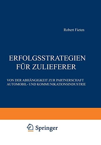 Cover for Erfolgsstrategien für Zulieferer